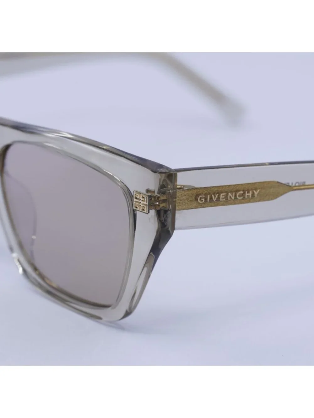 Givenchy GV40061U 45G Sunglasses Beige Square Frame, Brown Lenses